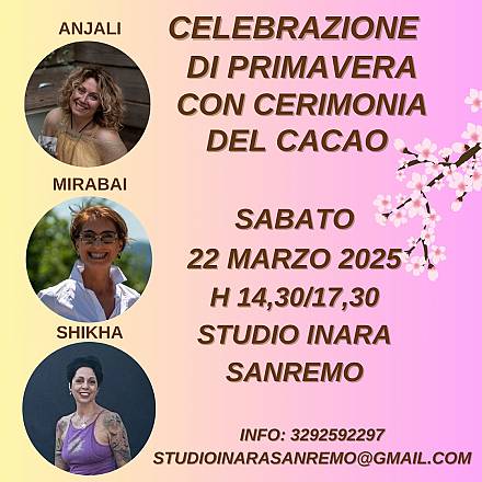 Celebrazione di primavera con cerimonia del cacao